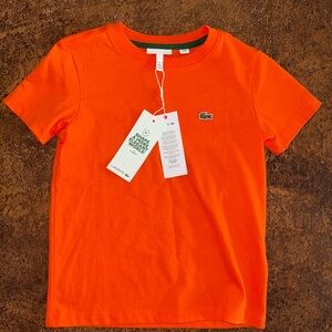 Lacoste Kids Bright Orange Tee